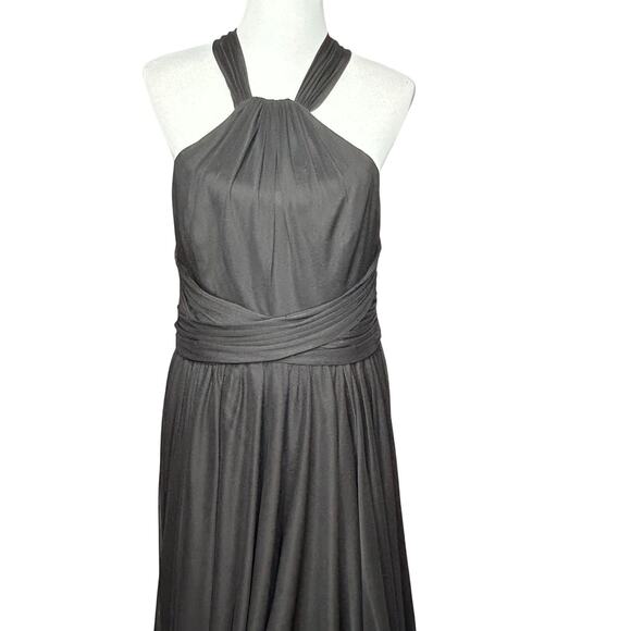 David's Bridal Dresses & Skirts - David's Bridal Ball Gown Dress Women Sz 14 Halter Maxi Black Formal Occasion